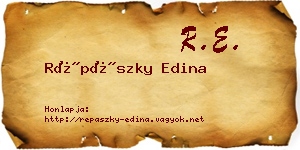 Répászky Edina névjegykártya